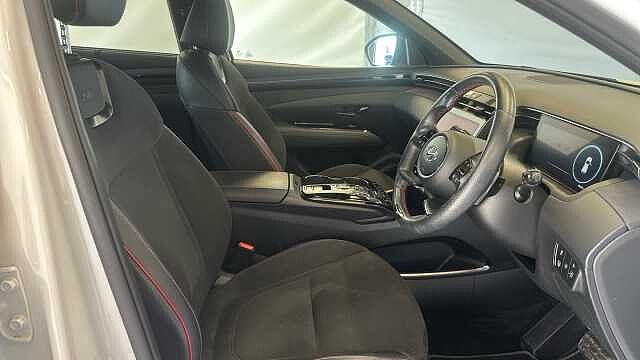 Hyundai TUCSON 1.6 h T-GDi N Line S SUV 5dr Petrol Hybrid Auto Euro 6 (s/s) (230 ps) Serenity White